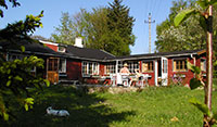 Bornholm: Sommerhus
Sommerhus Leopold 1:
Sol på tagterrassen det meste af dagen
Beliggende på en vidunderlig naturgrund, tæt på indkøbsmuligheder i et økologisk gartneri, Super Brugsen, Rønne Syd og Netto, Rønne Øst. Mulighed for ridning, vandreture gennem Onsbæk Skov, en tur ad vandrestier til Bornholms Golfbane, eller bare en tur il Fredensborg Strand med klipper og sandstrand som kan byde på en dejlig badeoplevelse i Østersøens bølger. Til centrum, bager og strand er der kun ca. 15 minutter, så mere centralt kan det ikke blive.
Dejlig stor stue med pejs og øverst oppe en lille hems.
Radio og TV med tilslutning til satelit. Mulighed for opredning til 6 personer.
Beboelse 100 qm med grundareal på ca. 1700 qm. Veludrustet køkken, badeværelse med bruser, toilet og vaskemaskine. Bornholm: Sommerhus
Sommerhus Leopold 1:
Sol på tagterrassen det meste af dagen
Beliggende på en vidunderlig naturgrund, tæt på indkøbsmuligheder i et økologisk gartneri, Super Brugsen, Rønne Syd og Netto, Rønne Øst. Mulighed for ridning, vandreture gennem Onsbæk Skov, en tur ad vandrestier til Bornholms Golfbane, eller bare en tur il Fredensborg Strand med klipper og sandstrand som kan byde på en dejlig badeoplevelse i Østersøens bølger. Til centrum, bager og strand er der kun ca. 15 minutter, så mere centralt kan det ikke blive.
Dejlig stor stue med pejs og øverst oppe en lille hems.
Radio og TV med tilslutning til satelit. Mulighed for opredning til 6 personer.
Beboelse 100 qm med grundareal på ca. 1700 qm. Veludrustet køkken, badeværelse med bruser, toilet og vaskemaskine.